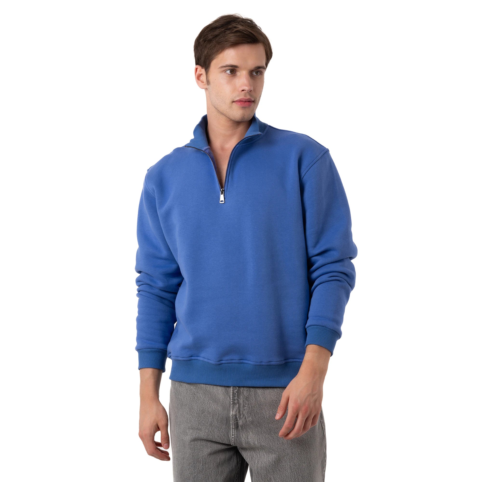 Yarım Fermuarlı Sweatshirt