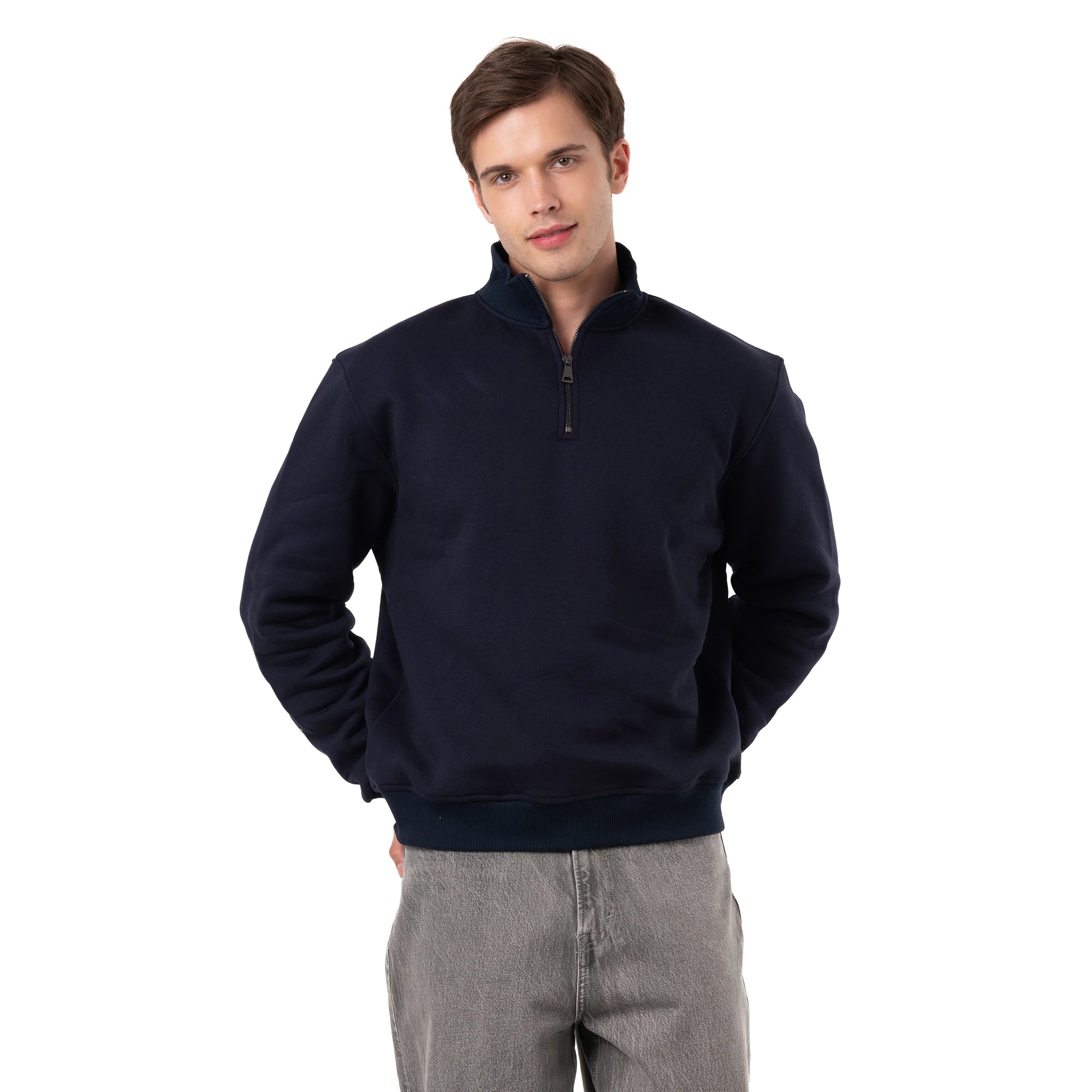 Yarım Fermuarlı Sweatshirt