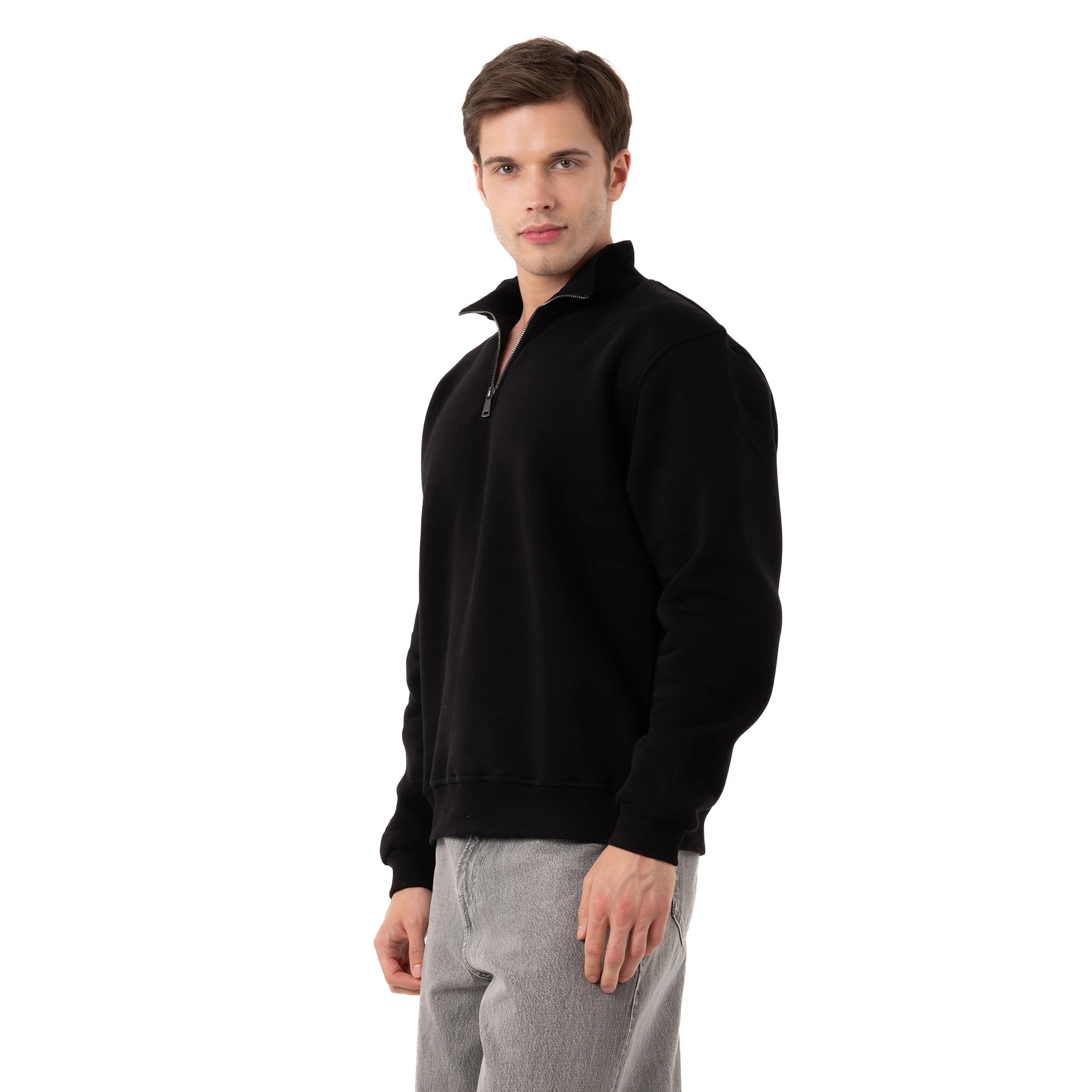 Yarım Fermuarlı Sweatshirt