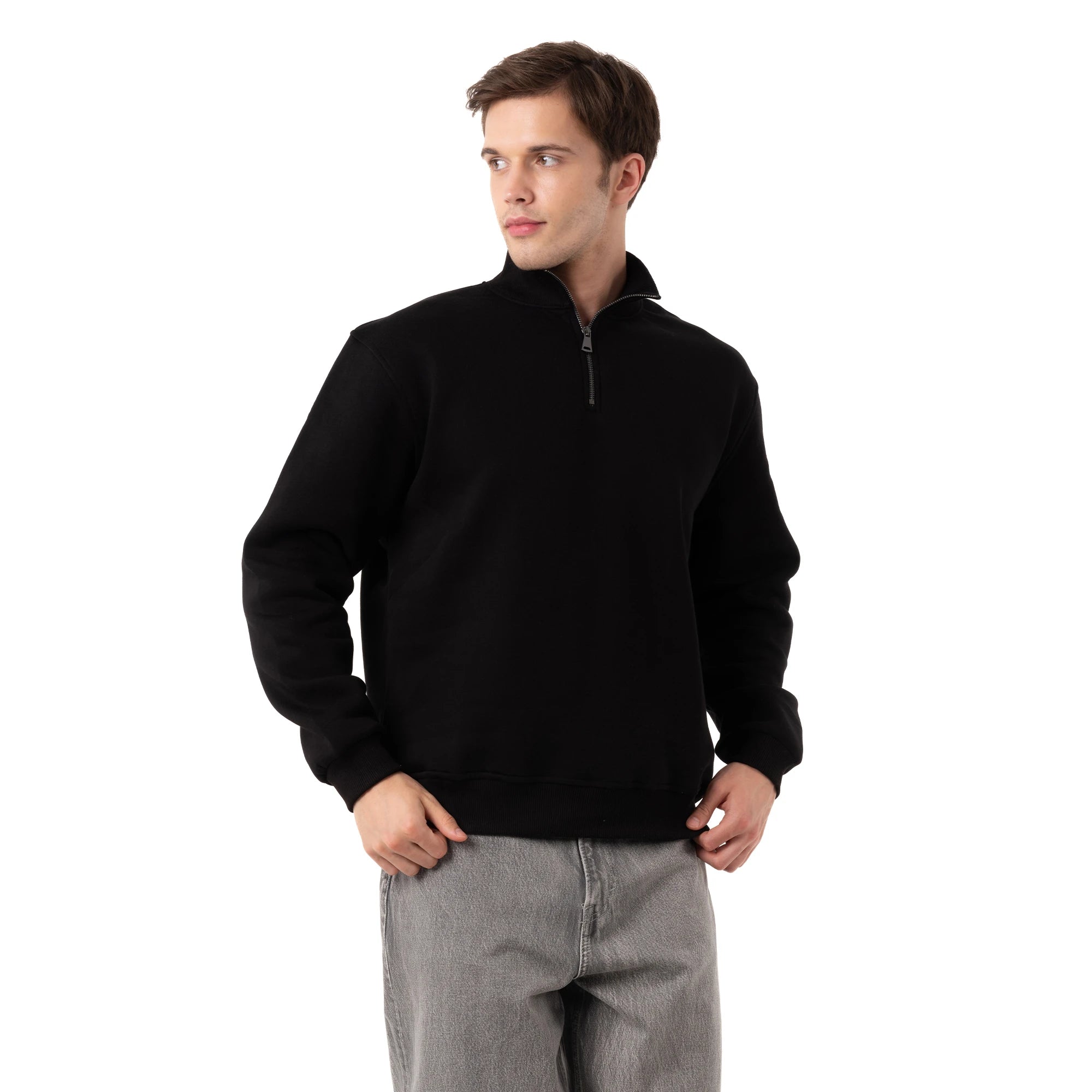 Yarım Fermuarlı Sweatshirt