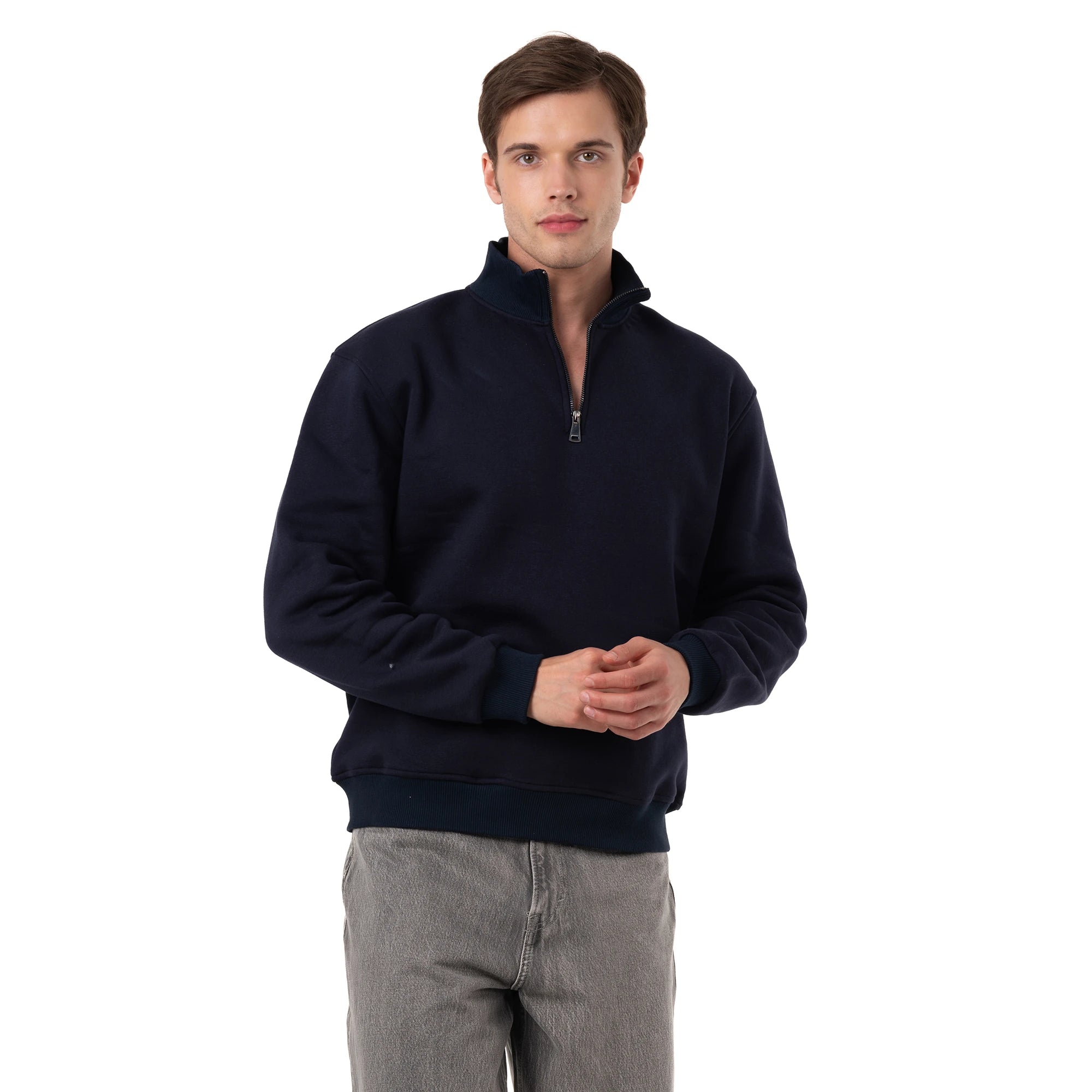 Yarım Fermuarlı Sweatshirt
