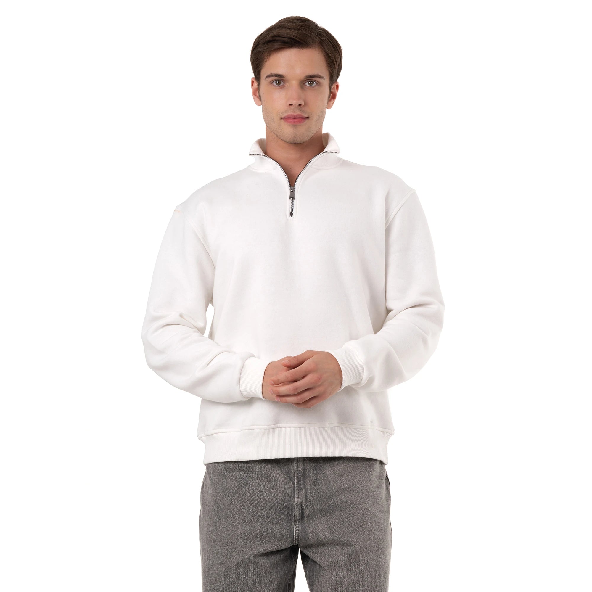 Yarım Fermuarlı Sweatshirt