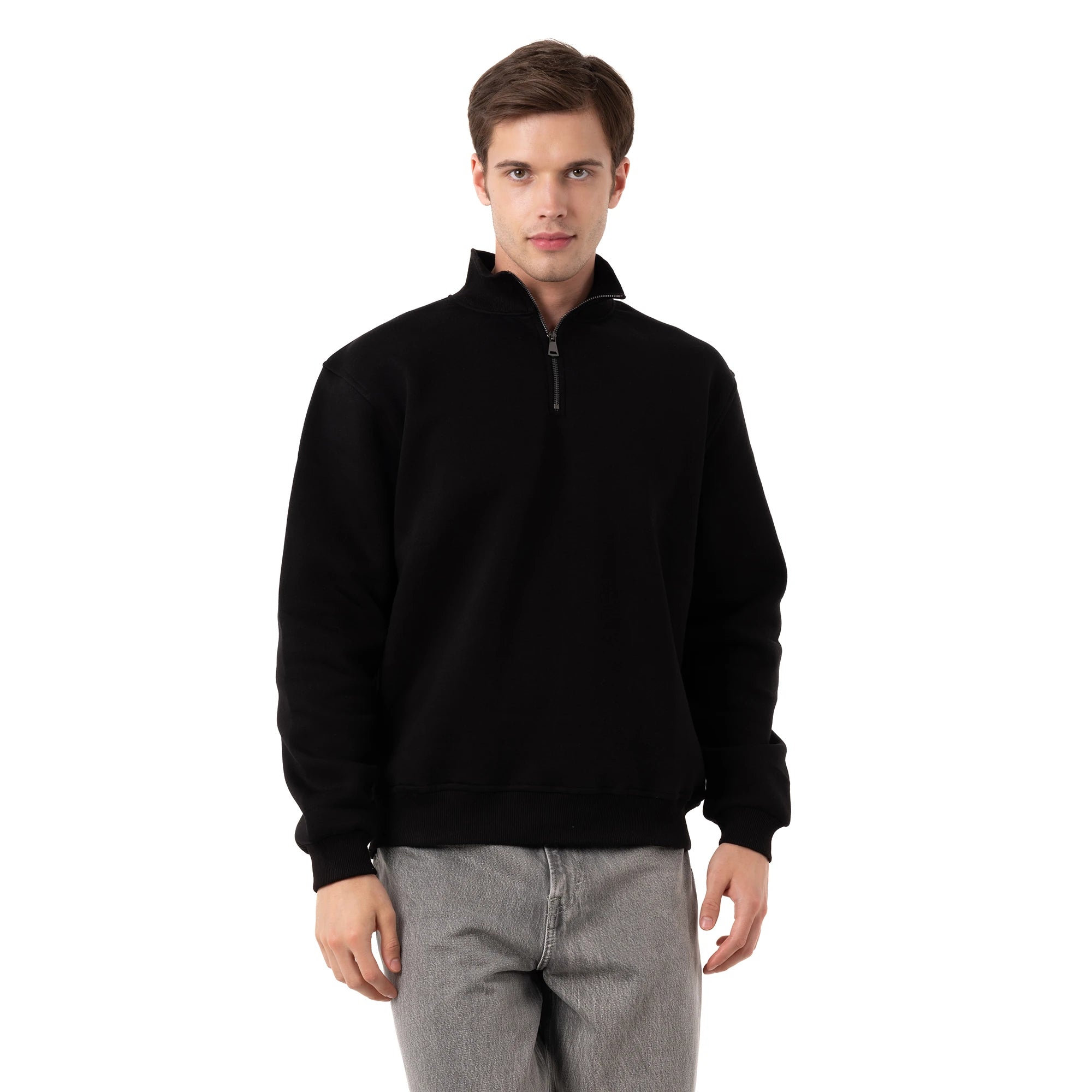 Yarım Fermuarlı Sweatshirt