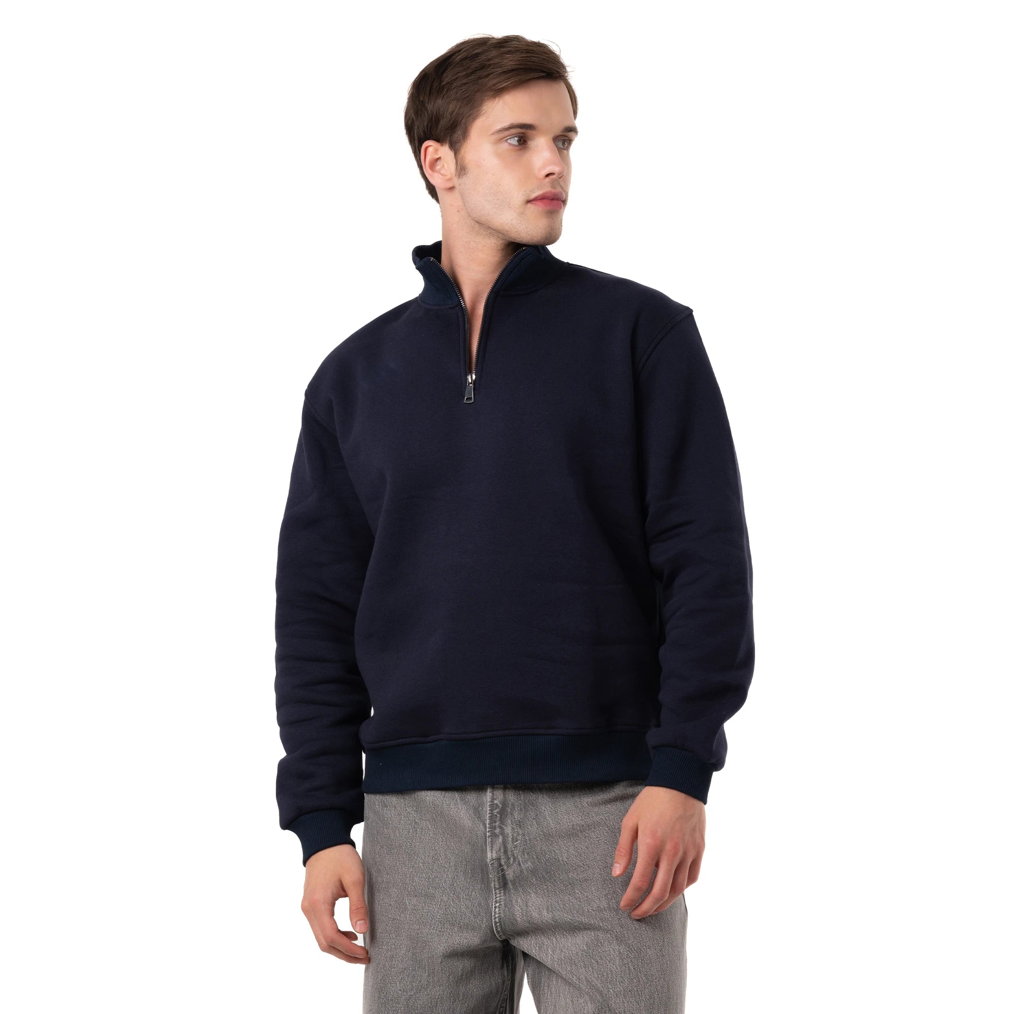 Yarım Fermuarlı Sweatshirt