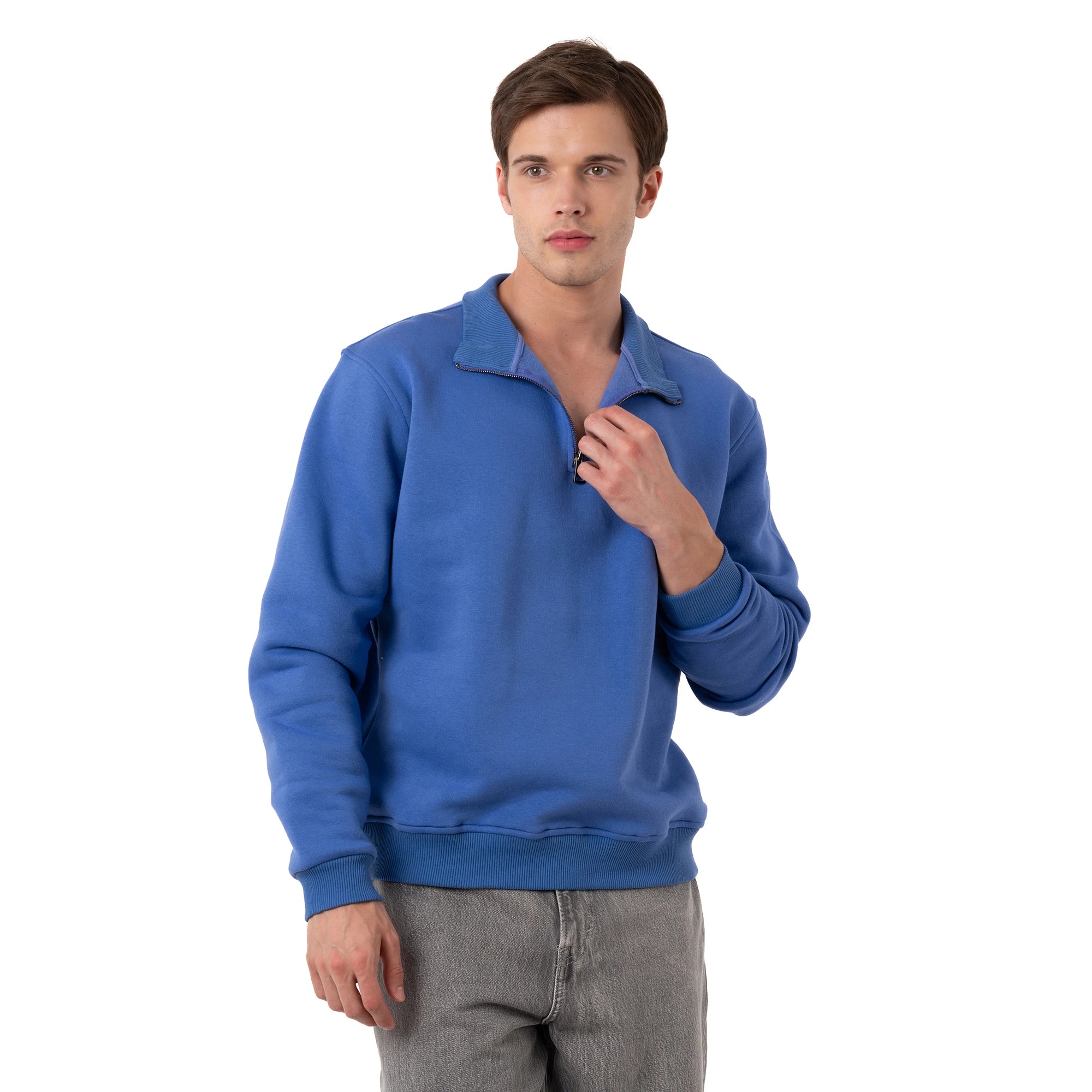 Yarım Fermuarlı Sweatshirt