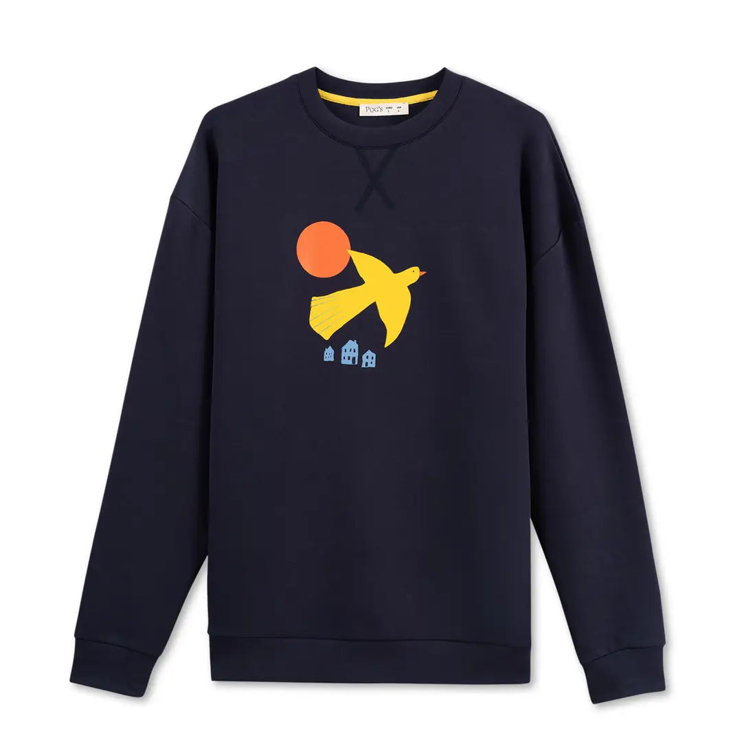 Yellow Bird Lacivert Sweatshirt
