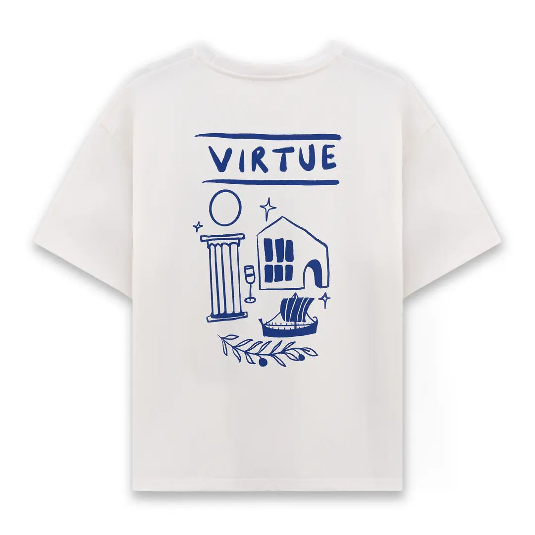 Greek King Size Ekru T-Shirt